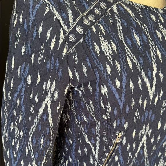 SOFT JOIE Blue Patterned Women's Jacket, medium - Picture 4 of 8